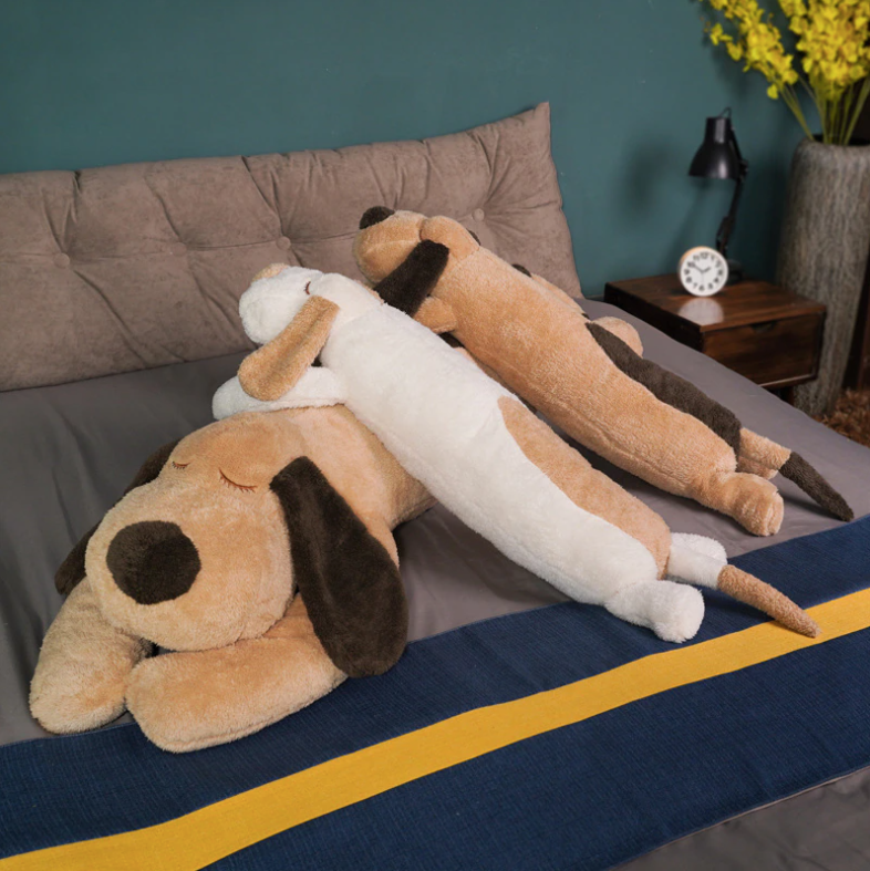 Snuggle Buddy Dog Plush Pillow