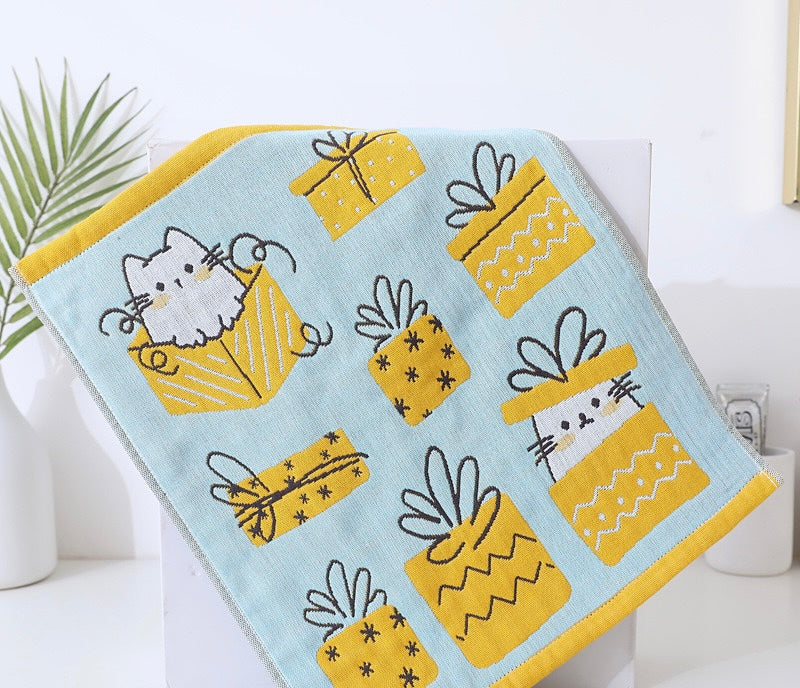 Kitty Cat Birthday Dish Towel