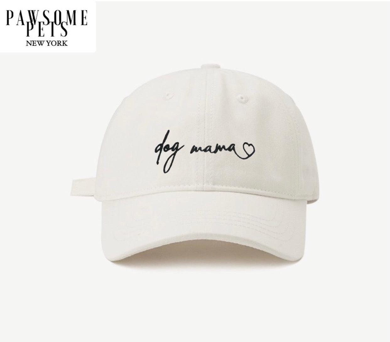 DOG MOM HAT - WHITE