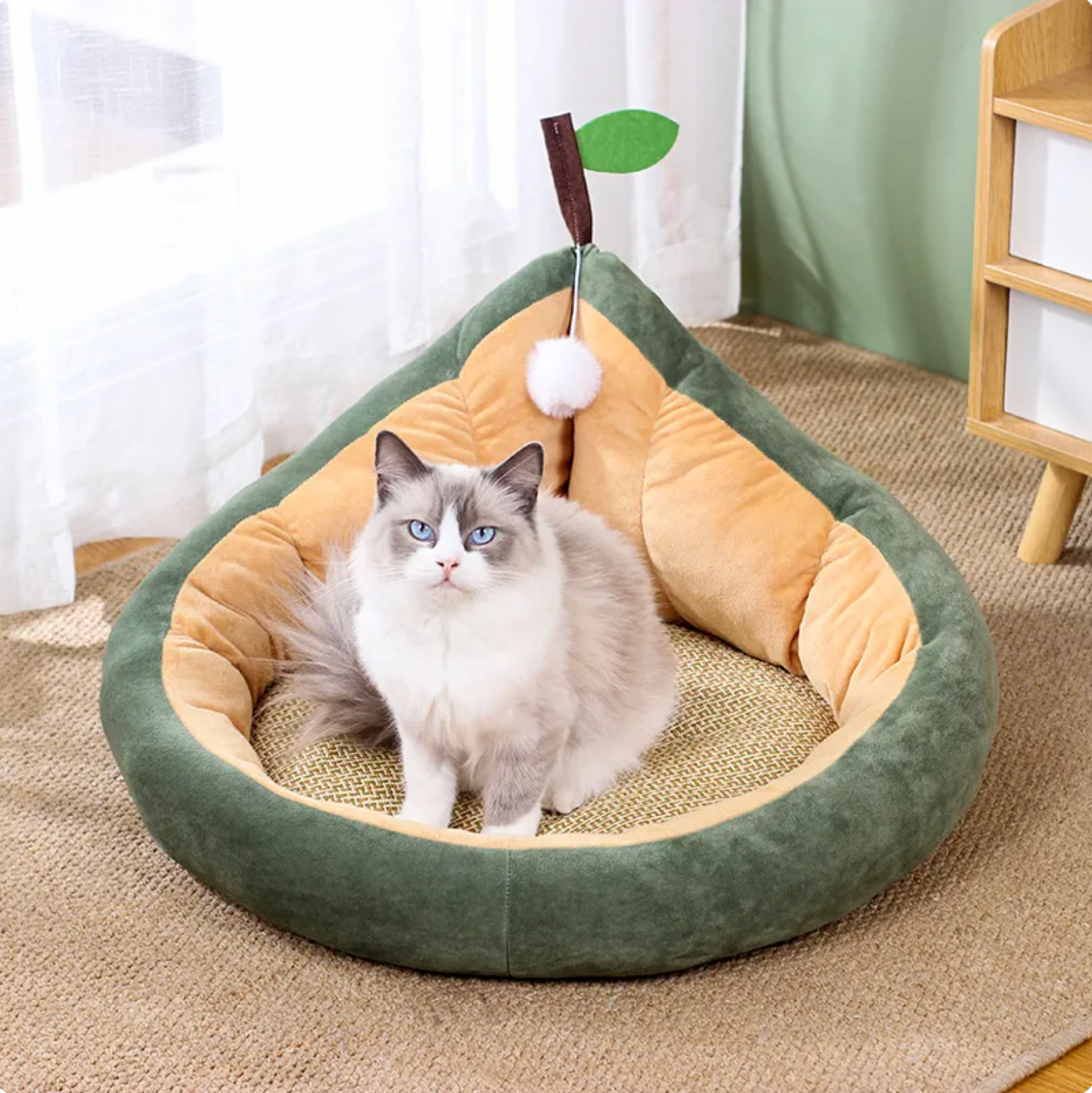 Pear-Shaped Supreme Comfort Pet Bed
