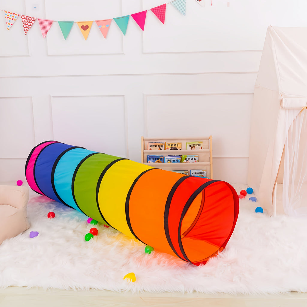 Pop-Up Pet Crawl Tunnel Tent with Toys