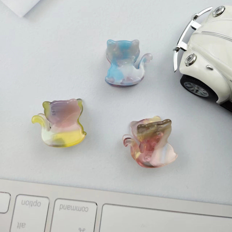 Hand-painted Cat Hair Clip