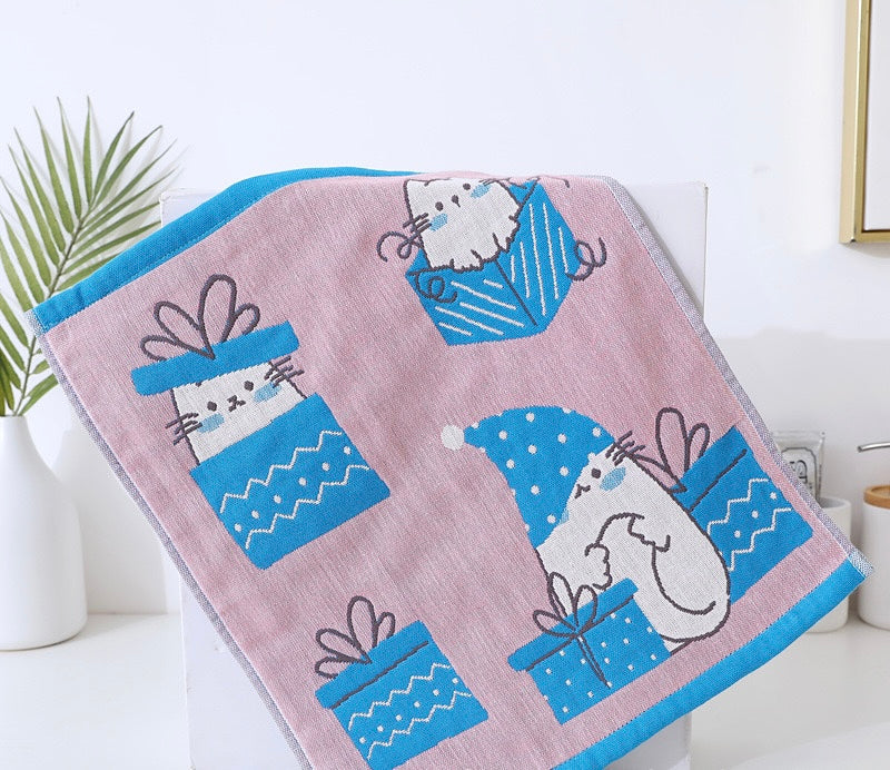 Kitty Cat Birthday Dish Towel