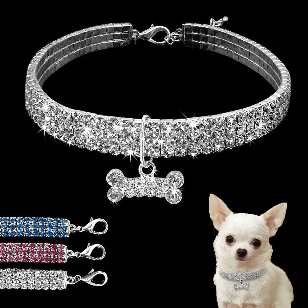 Crystal Rhinestone Dog and Cat Collar