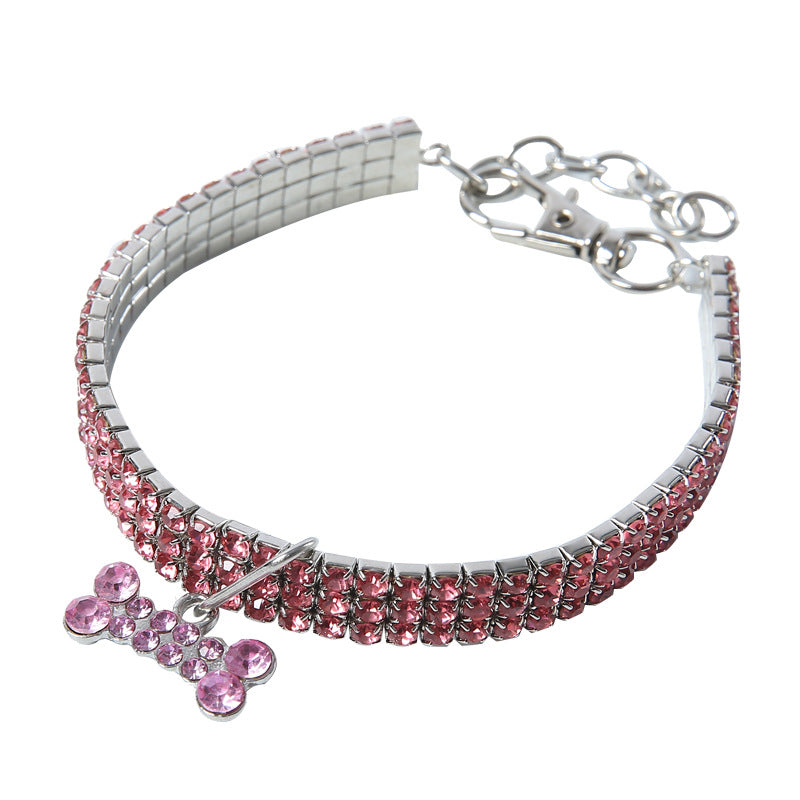 Crystal Rhinestone Dog and Cat Collar