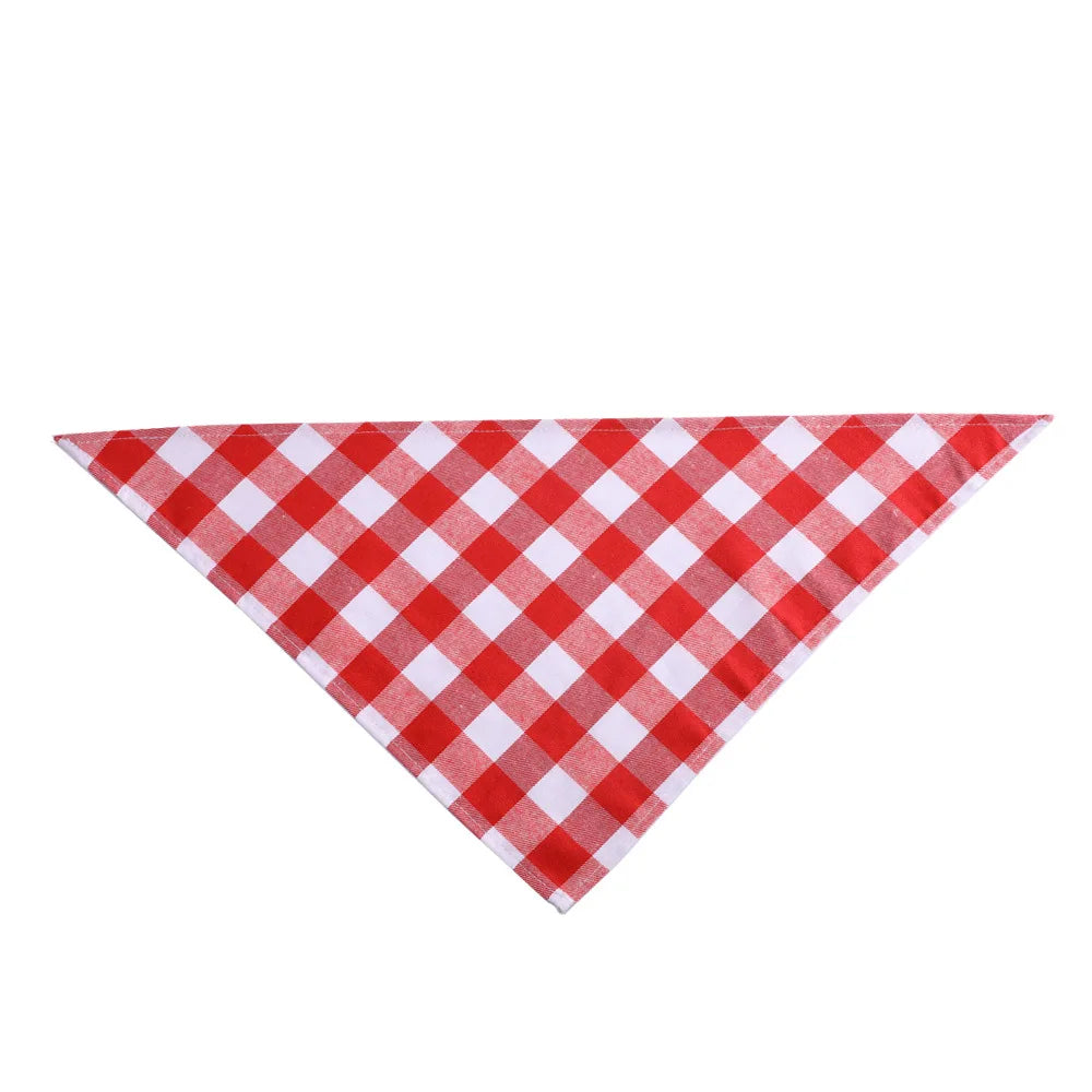 Personalized Plaid Dog Bandana