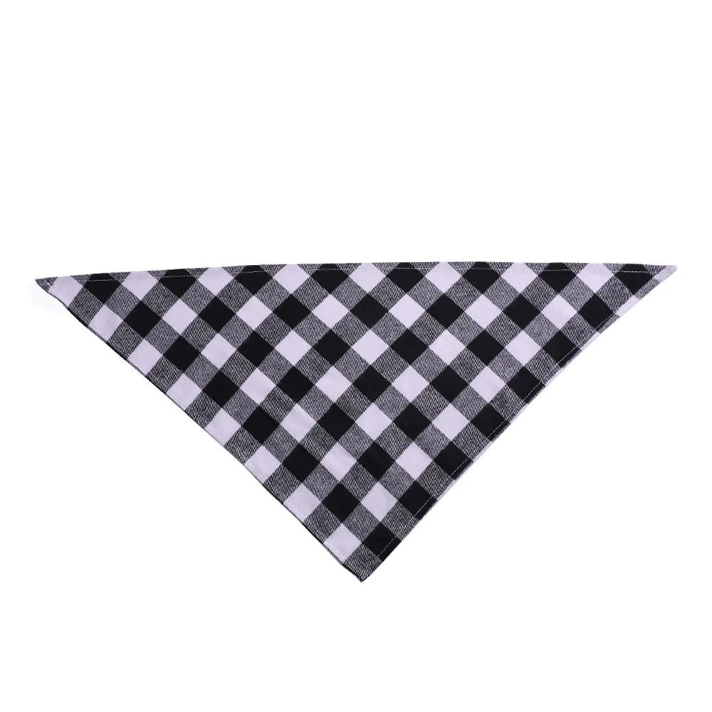 Personalized Plaid Dog Bandana
