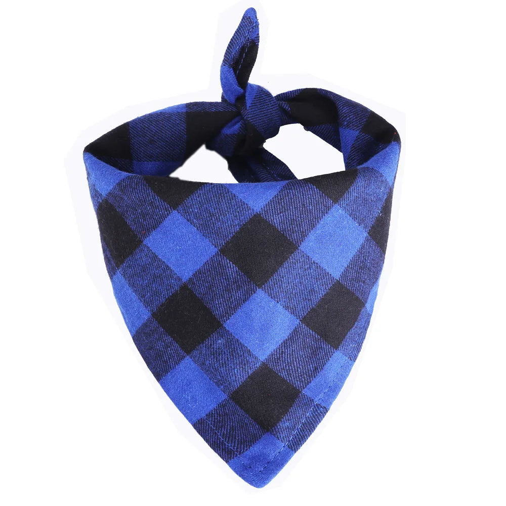 Personalized Plaid Dog Bandana