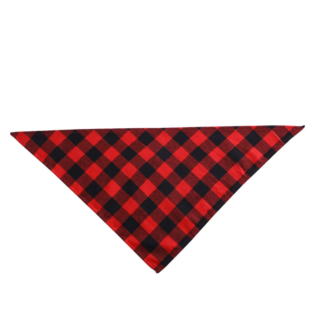 Personalized Plaid Dog Bandana