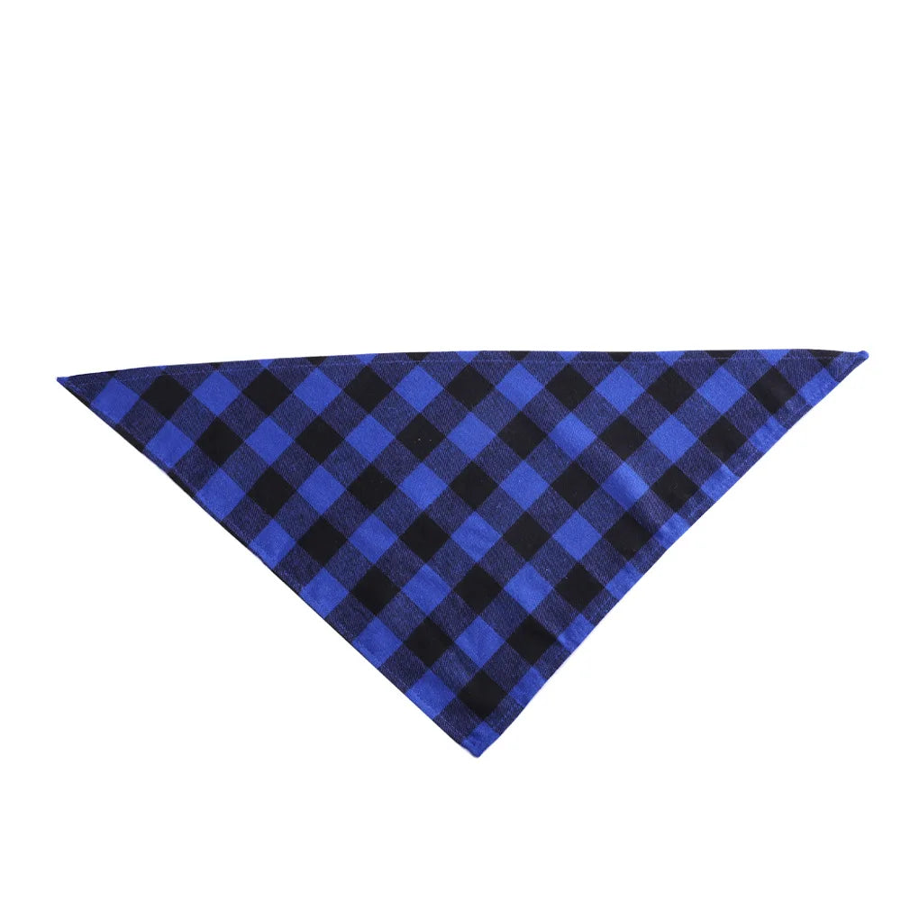 Personalized Plaid Dog Bandana