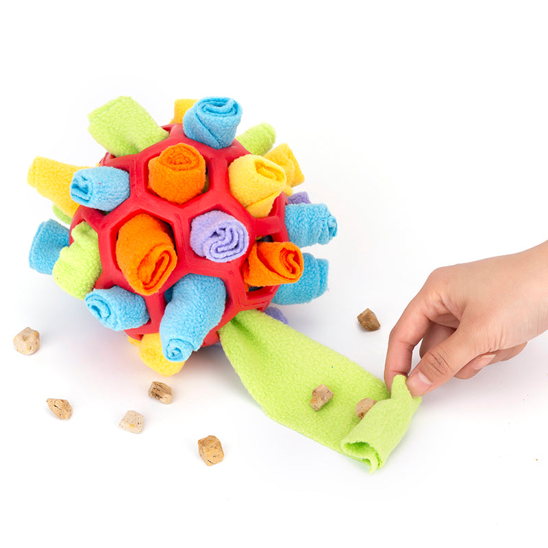 Interactive Pet Dog Sniff and Snack Puzzle Ball