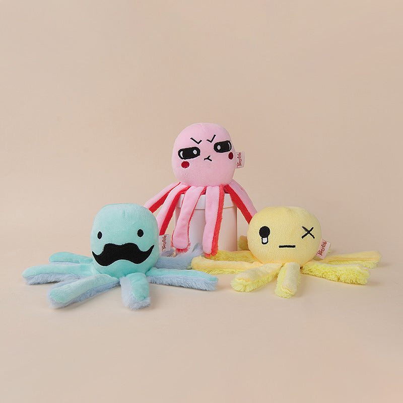 Octopus Plush Pet Chew Toy