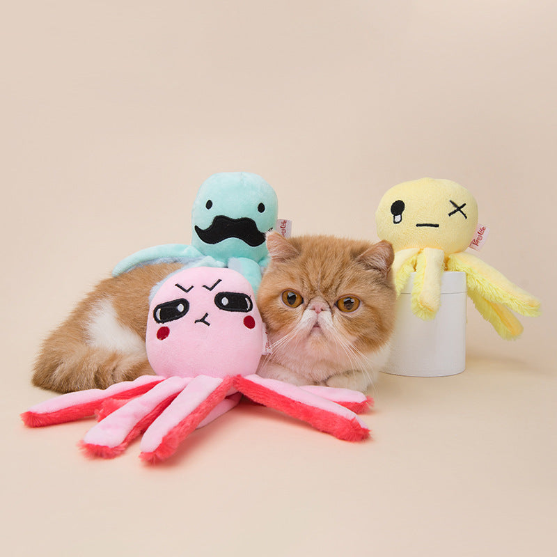 Octopus Plush Pet Chew Toy