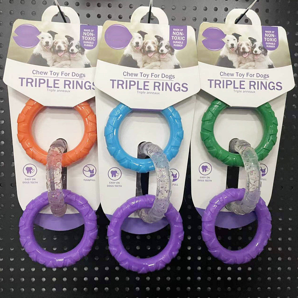 Triple Ring Dog Chew Toy
