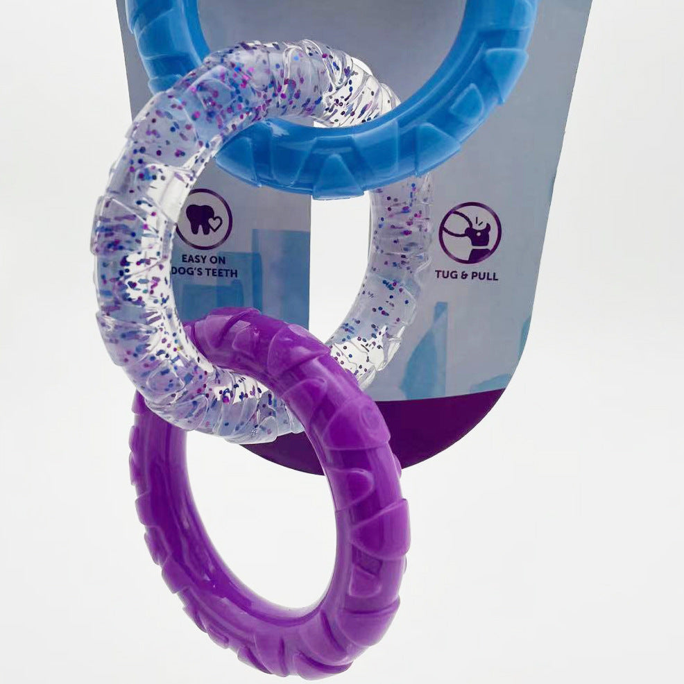 Triple Ring Dog Chew Toy