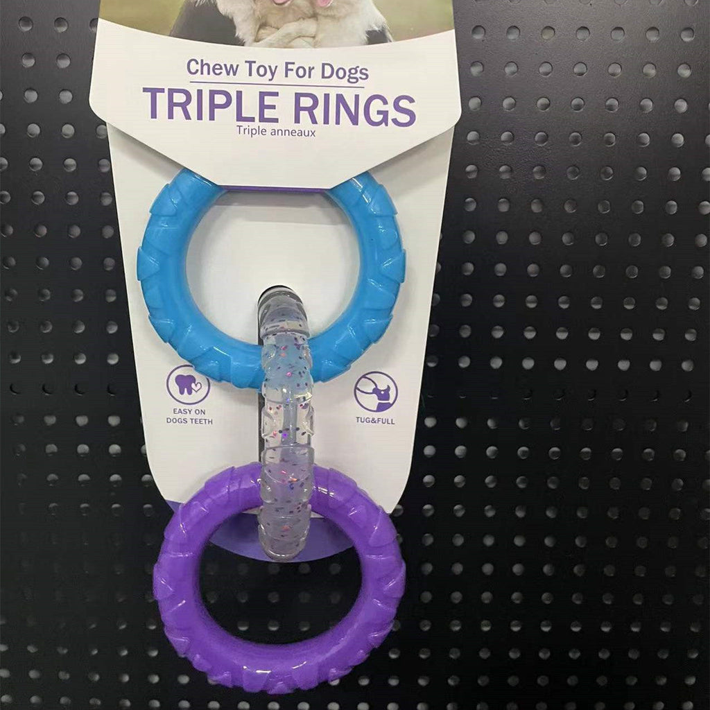 Triple Ring Dog Chew Toy