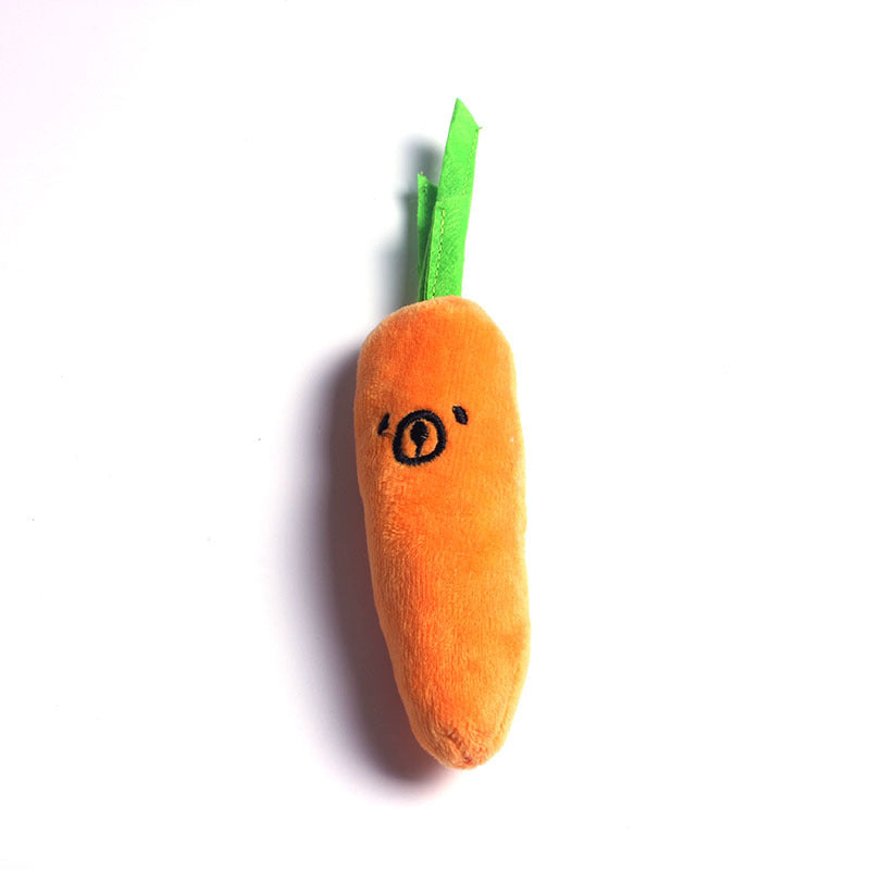 Pet Plush Chew Carrot Toy for Dental Health