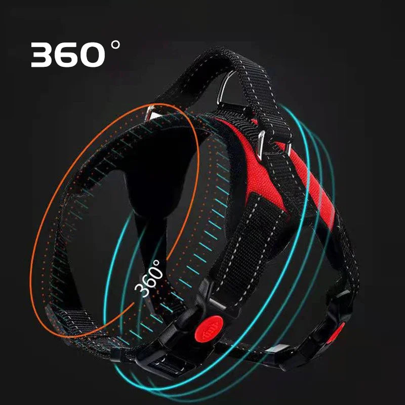 No Pull Adjustable Dog Harness And Leash Set