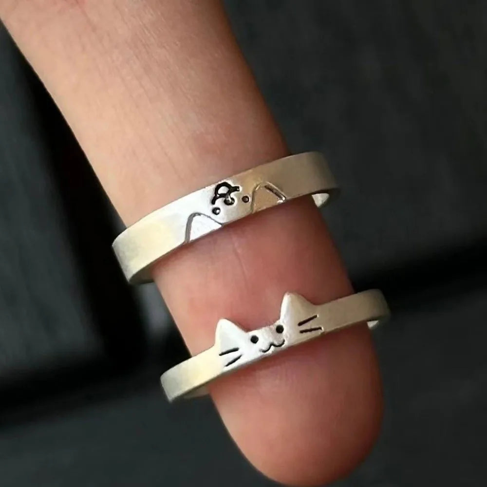 Cat and Dog Stackable Rings