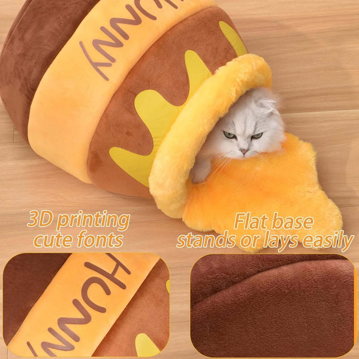 Honey Pot Cat Sleeping Bag Bed