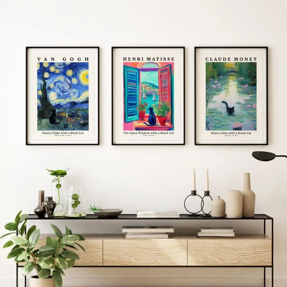 Midnight Muse: Black Cat Masterpiece Trio