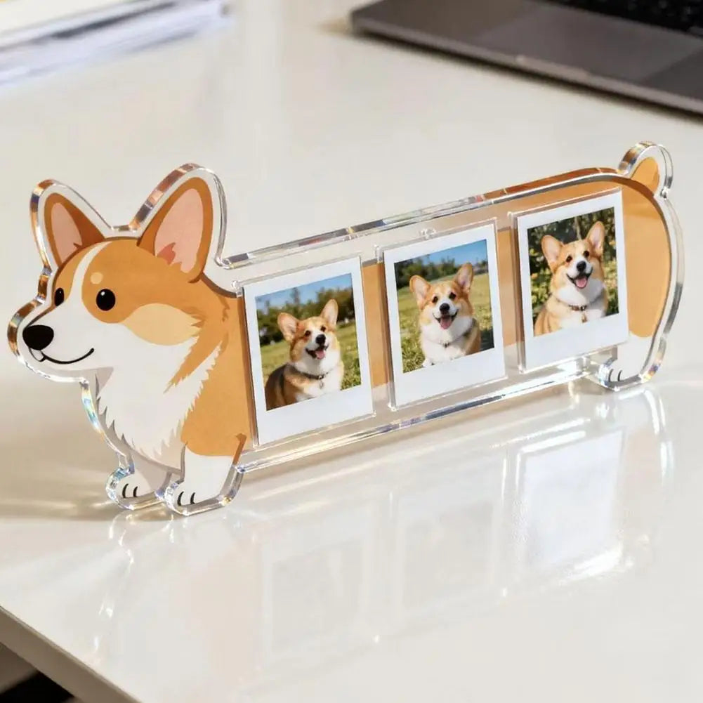 Dog Shaped Mini Photo Desktop Picture Frame