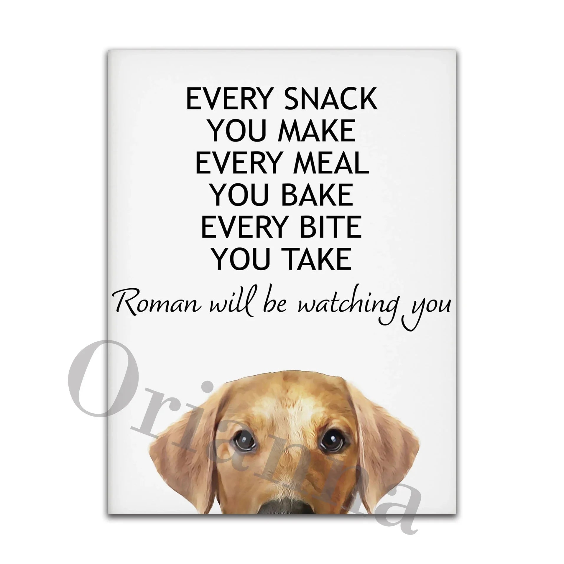 Dog Rules Unframed Canvas Prints