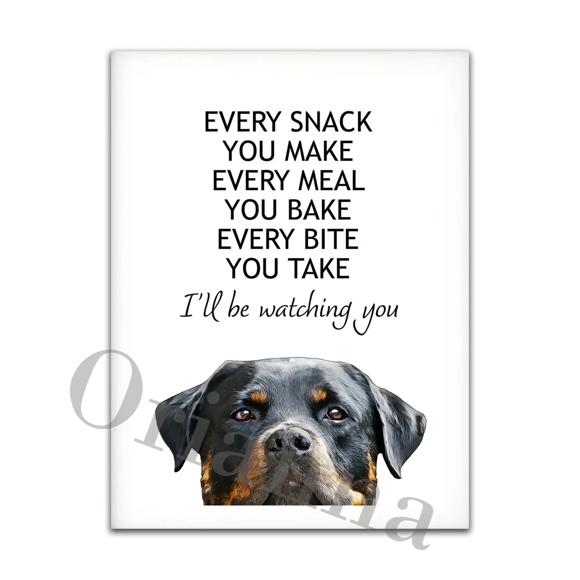 Dog Rules Unframed Canvas Prints