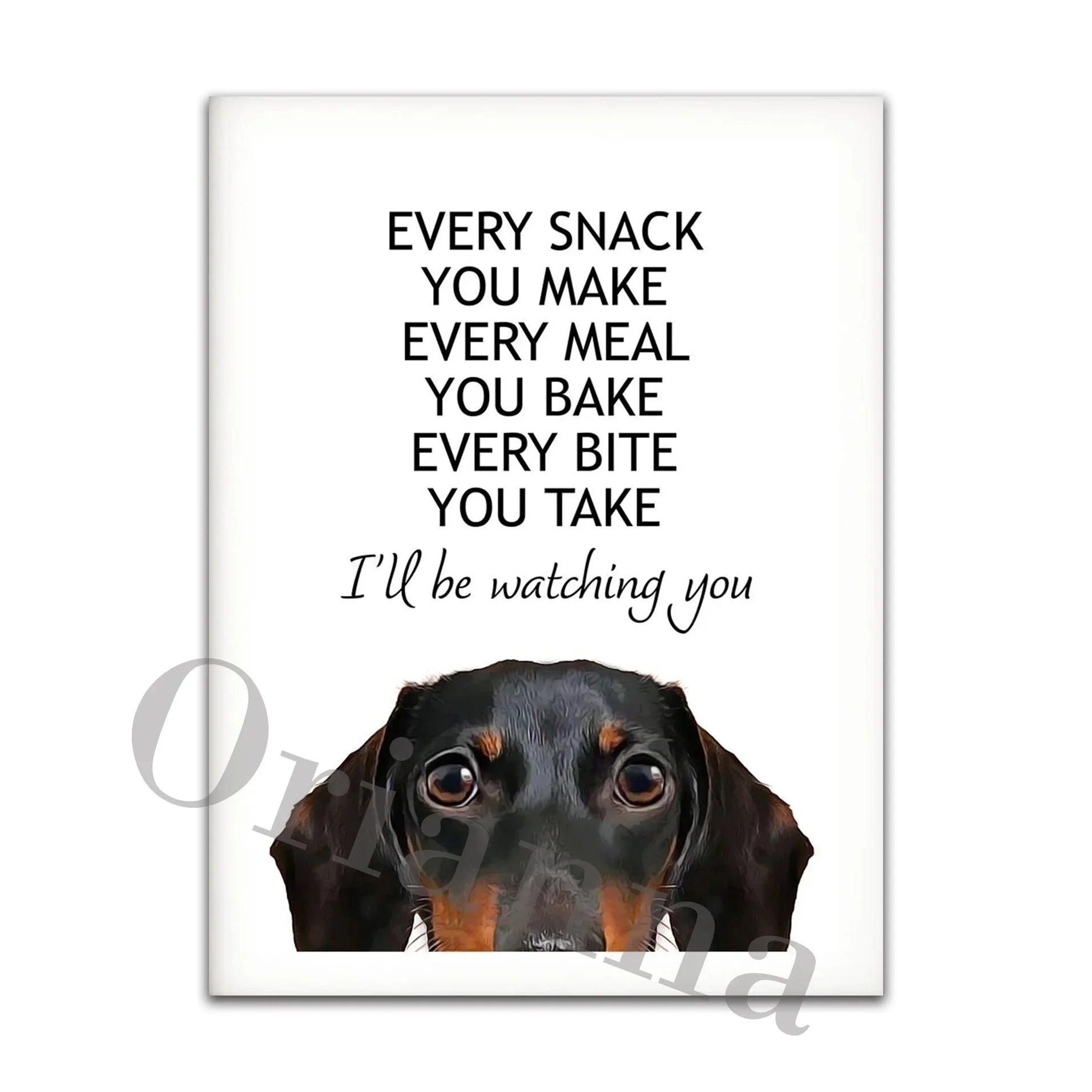 Dog Rules Unframed Canvas Prints