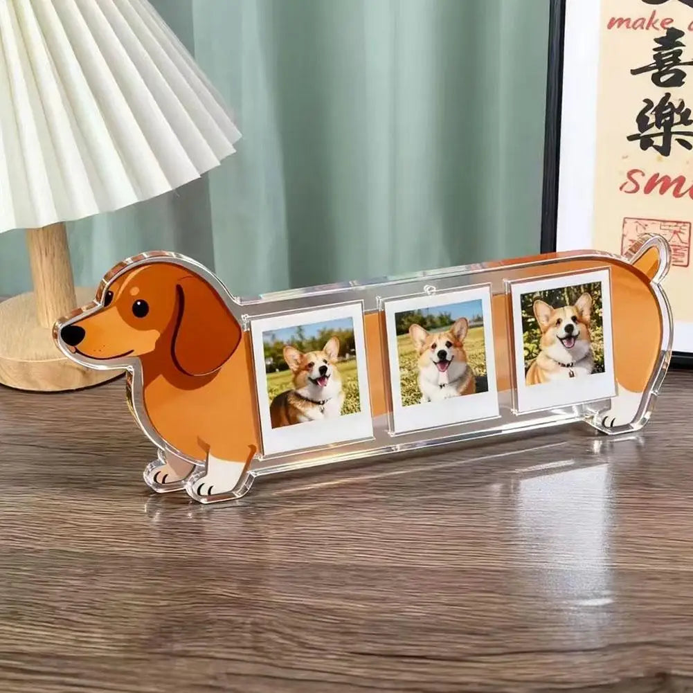 Dog Shaped Mini Photo Desktop Picture Frame