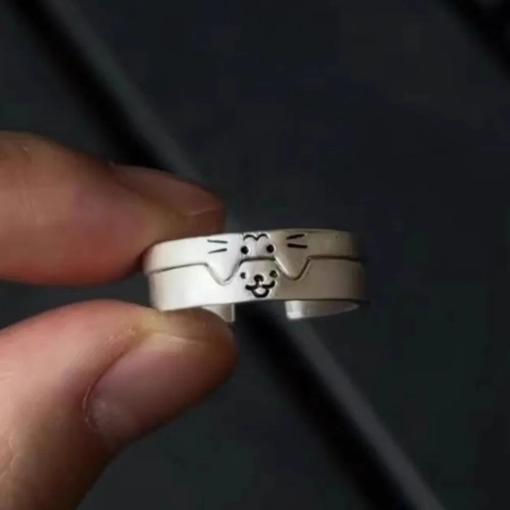 Cat and Dog Stackable Rings