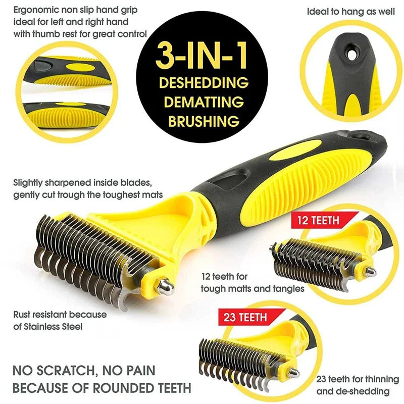 Dual-Sided Grooming Brush