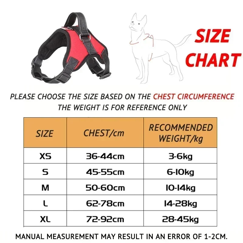 No Pull Adjustable Dog Harness And Leash Set