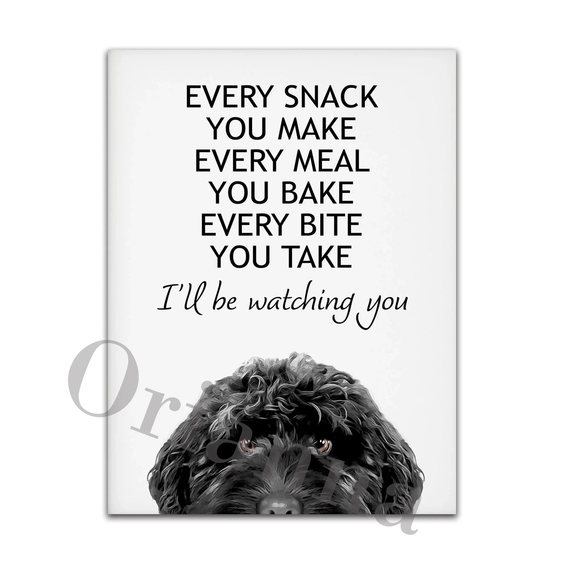 Dog Rules Unframed Canvas Prints