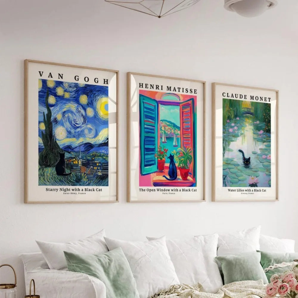 Midnight Muse: Black Cat Masterpiece Trio