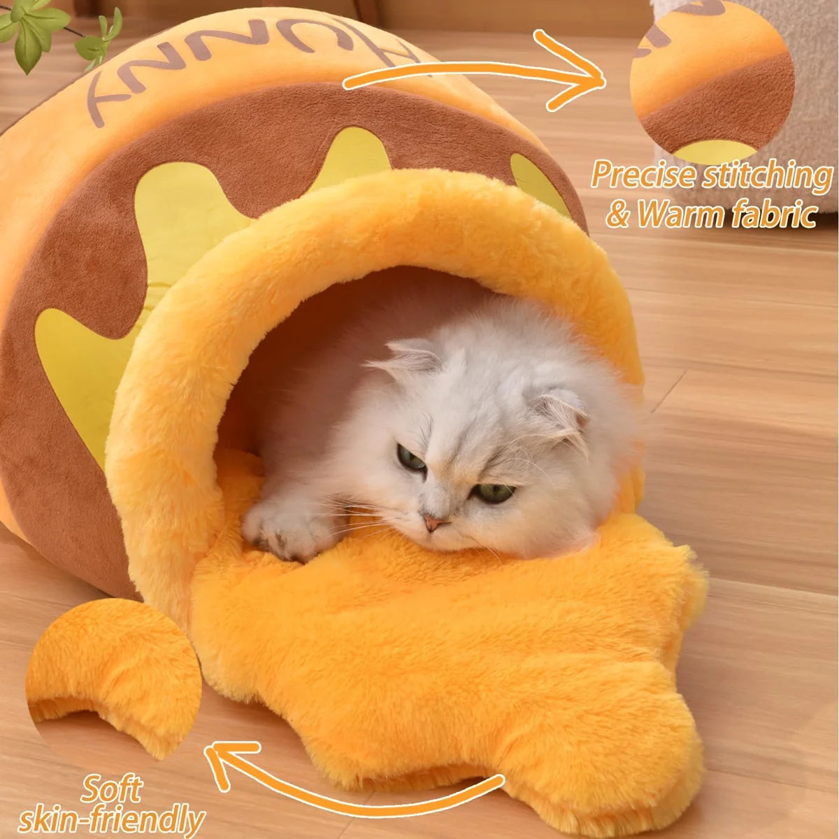Honey Pot Cat Sleeping Bag Bed