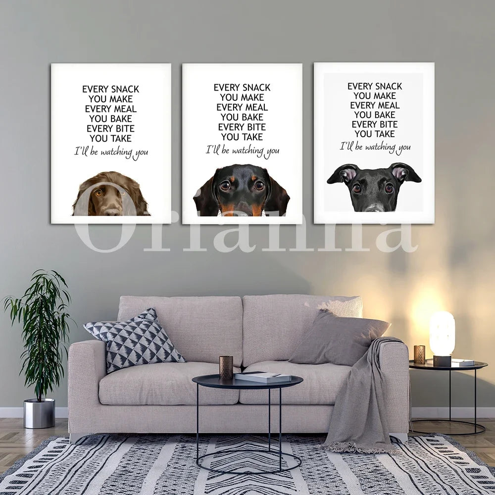 Dog Rules Unframed Canvas Prints