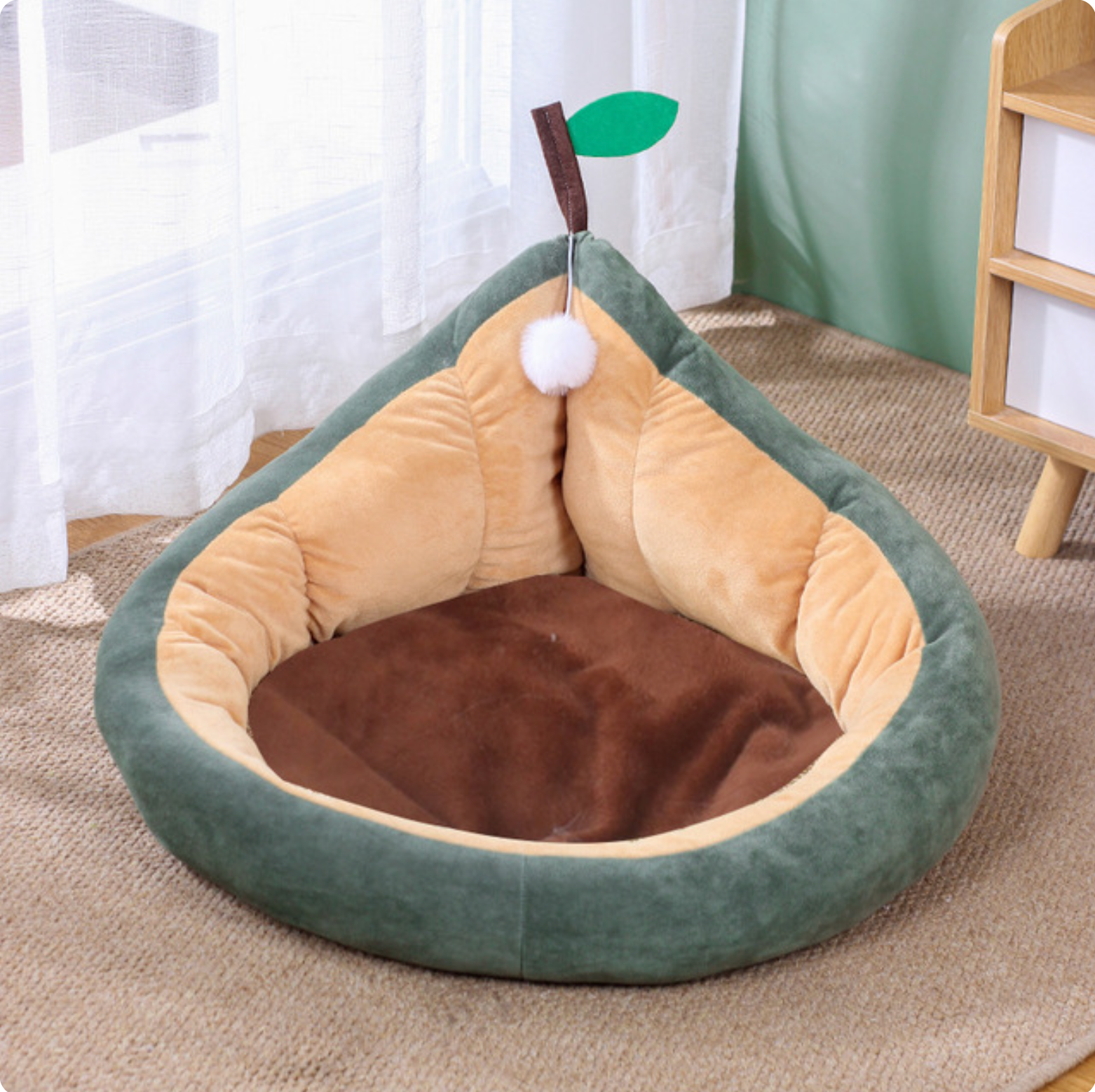 Pear-Shaped Supreme Comfort Pet Bed