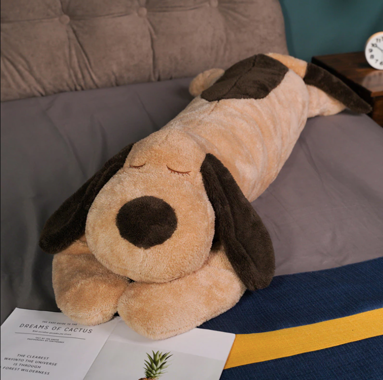 Snuggle Buddy Dog Plush Pillow