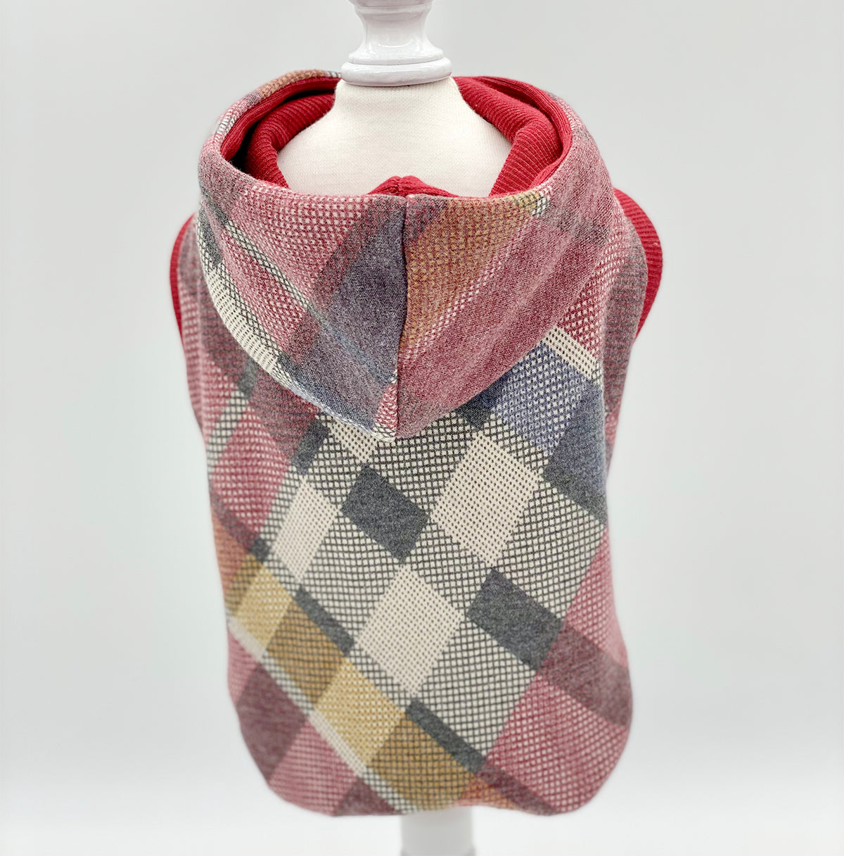 DCNY Apple Red Plaid Hoodie