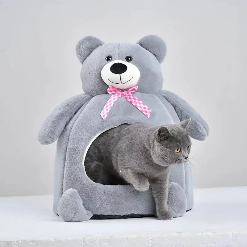 Teddy Bear Bed for Cats and Dogs