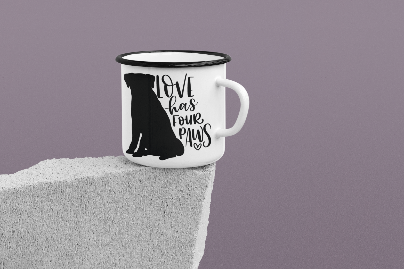 Love Has Four Paws Dog Mom Mug
