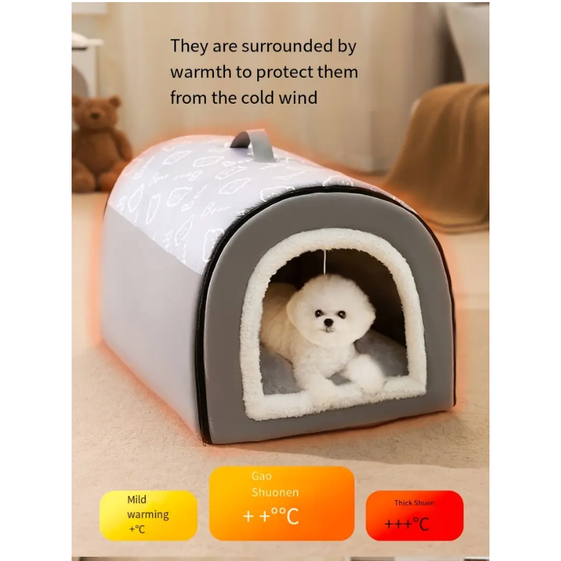 Warm Enclosed Pet Bed