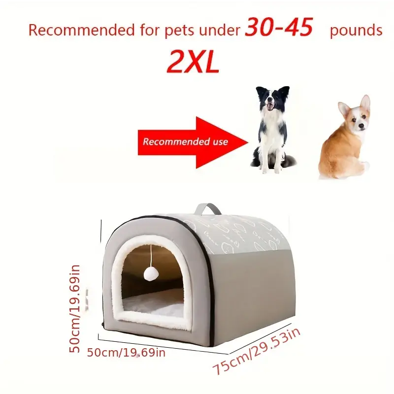 Warm Enclosed Pet Bed